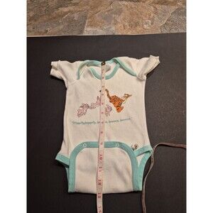 Vintage Disney Winnie Pooh Tigger Bunnies bodysuit Size Small 14-18 Lb Per Tag